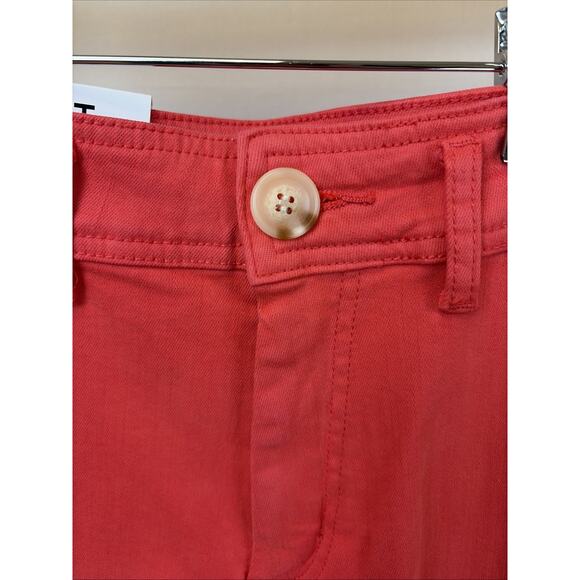 NWT Oat New York Red High Waist Wide Leg Pants 24 #0664 CORAL - Picture 5 of 6